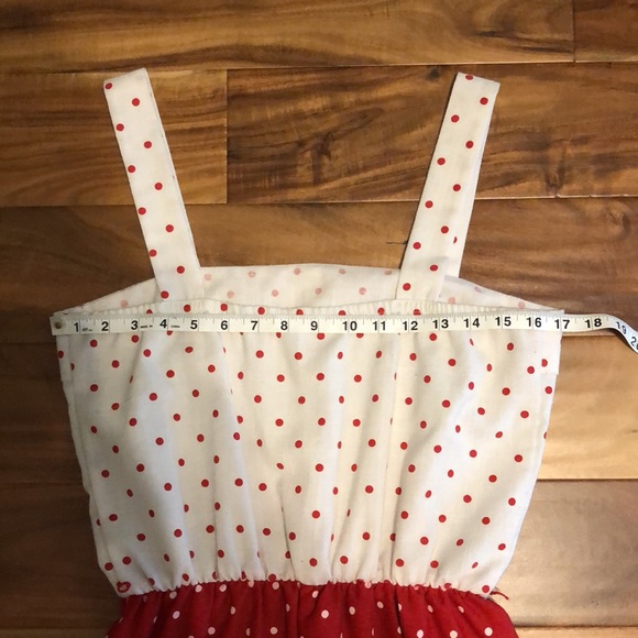 Last chance!! Vintage red and white polka dot dress by Toni Todd - Picture 8 of 12
